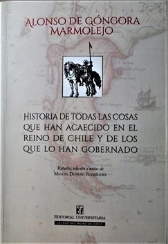 Ilustración de portada del tomo 11: Historia de la conquista de Chile